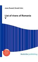 List of Rivers of Romania V