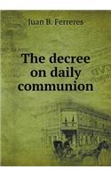 The Decree on Daily Communion