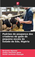 Padrões de poupança dos criadores de gado de pequena escala do Estado de Edo, Nigéria