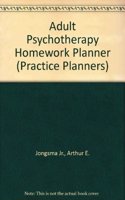 Adult Psychotherapy Homework Planner