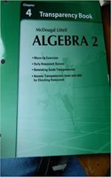 Holt McDougal Larson Algebra 2: Transparency Book: Chapter 4 Algebra 2