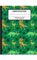 Composition Notebook College Ruled Lined Paper 55 Sheets / 110 Writing Pages 7.44 x 9.69 Inches
