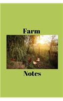 Farm Notes: Notebook/Journal/Diary (6 x 9) 120 Lined pages