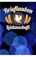 Brieftauben Leidenschaft: Notizbuch A5 120 Seiten kariert in Weiß für Taubenzüchter
