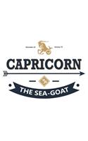 Capricorn The Sea-Goat: Zodiac Sign Notebook for any true believer of astrology and horoscopes. DIY Journal and Diary - 120 Lined Pages