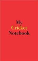 My Cricket Notebook