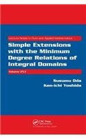 Simple Extensions with the Minimum Degree Relations of Integral Domains