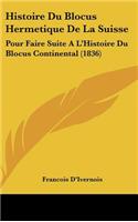 Histoire Du Blocus Hermetique de La Suisse