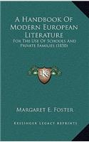 A Handbook of Modern European Literature: For the Use of Schools and Private Families (1850)