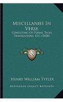 Miscellanies in Verse