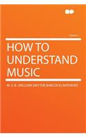 How to Understand Music Volume 1: (English)