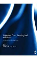 Litigation, Costs, Funding and Behaviour