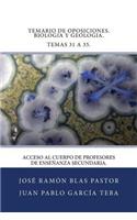 Temario de Oposiciones. Biologia y Geologia. Temas 31 a 35.