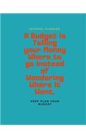 A Budget is Telling your Money Where to go Instead of Wondering Where it Went