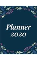 Planner 2020: Pretty Simple Planner - 2020 Planner (8.5&#8242; x 11&#8242; ), 128 pages