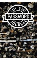 Easy to Use Password Journal: Lined Organizer/Diary/Notebook/Log Book