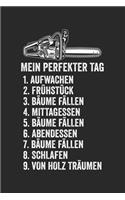 Mein perfekter Tag 1.Aufwachen 2. Frühstück 3. Bäume Fällen 4.Mittagessen. 5.Bäume Fällen 6.Abendessen 7.Bäume Fällen 8.Schlafen 9.Von Holz träumen