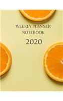 Weekly Planner Notebook: 2020 Year At A Glance Calendar and Organizer