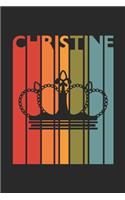 Christine: Vintage Custom Personalized Lined Name Notebook, Diary, Journal - Retro Birthday, Christmas Gifts for Daughter, Niece, Sister, Mom, Mother: Medium C