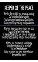 Keeper Of The Peace Thin Blue Line Graph Journal