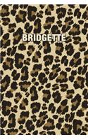 Bridgette: Personalized Notebook - Leopard Print Notebook (Animal Pattern). Blank College Ruled (Lined) Journal for Notes, Journaling, Diary Writing. Wildlife 