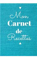 Mon Carnet de Recettes: Livre de 100 Recettes à Compléter Journal de Notes à Remplir Amoureux de la Cuisine Sucrées Salées Chef et Cuisiniers Amateurs Passionnés Romantique