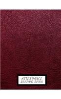 Attendance Record Book