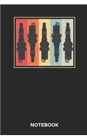 Vintage Spark Plugs Notebook