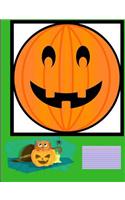 Halloween Composition Book (18): Use This Notebook Journal as a Logbook or Diary. Record Creative Ideas for School or Free Time or Homework.