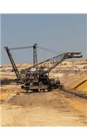 Open Pit Mining Notebook Large Size 8.5 x 11 Ruled 150 Pages Softcover