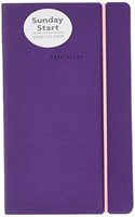 Sunday Start Purple Soft Touch 2018 Slim (Diary Slim)