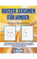 Buch über das Zeichnen mit Rastern (Raster zeichnen für Kinder - Flächen): Dieses Buch bringt Kindern bei, wie man Comic-Tiere mit Hilfe von Rastern zeichnet