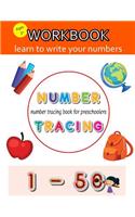 Number Tracing Book For Preschoolers