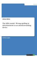 The AIDA model - Wrong spelling in advertisements as an attention-seeking device