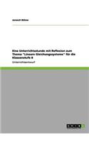 Eine Unterrichtsstunde mit Reflexion zum Thema 