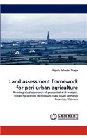 Land assessment framework for peri-urban agriculture