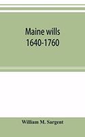 Maine wills