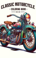 Classic Motorcycle Coloring Book