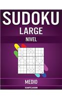 Sudoku Large Nivel Medio: 200 Sudoku Nivel Medio para Jugadores Intermedios con Soluciones - Large