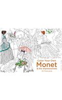 Color Your Own Monet and the Impressionists 20 Postcards