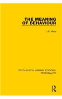 The Meaning of Behaviour