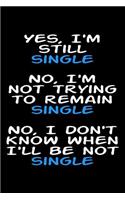 Yes I'm still single