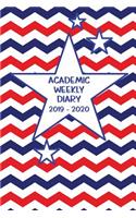 Academic Weekly Diary 2019 - 2020: Weekly Academic diary/Planner for the Student or Teacher/Lecturer/Tutor with added extras in Diary - Cover USA 24