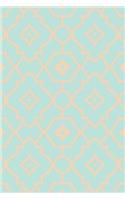 Morrocan Design College Ruled Notebook: College Ruled Notebook 6 X 9: College Ruled Notebook 130 Pages