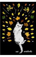 Cat Notebooks: Notebook with Cats for Kids and Adults, Cute Cat Lovers Composition Notebook, Journal, Sketchbook (Blank, 110 Pages, 6 x 9)
