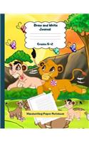 Draw and Write Journal Grades K-2 Handwriting Paper Notebook
