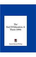 The End of Education