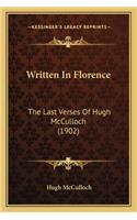 Written In Florence