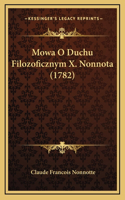 Mowa O Duchu Filozoficznym X. Nonnota (1782)