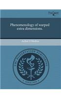 Phenomenology of Warped Extra Dimensions